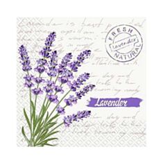 Серветки паперові Марго Лаванда 18 шт 33*33 см - фото