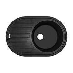 Кухонная мойка Adamant Ellipsis 77*50 см 03 черная - фото