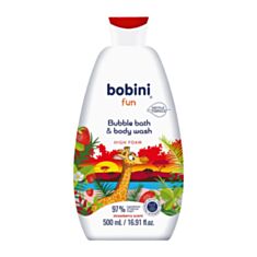 Детский гель для купания Bobini Fun 2 в 1 Strawberry 500 мл - фото