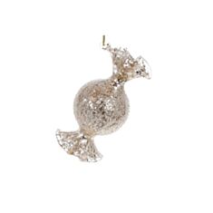 Елочная игрушка стеклянная BonaDi Конфетка 115-008 8,5 см шампань - фото