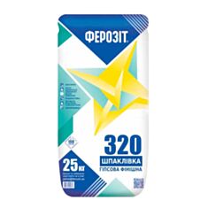 Шпаклівка фінішна Ферозіт 320 гіпсова 25 кг - фото