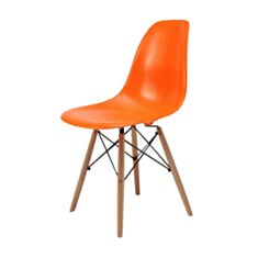 Стілець обідній пластмасовий AC-016W помаранчевий - фото