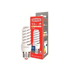 Лампа люмінесцентна Maxus 1-ESL-223 Slim full spiral 13W 2700K E27 - фото