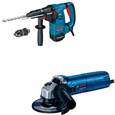 Набор электроинструментов Bosch GBH 3-28 DFR GWS 660 0615990DA4 - фото