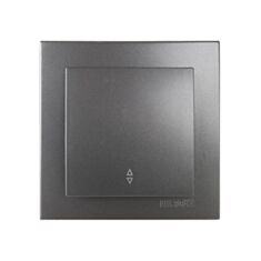Выключатель одноклавишный проходной Nilson Touran 24161007 антрацит - фото