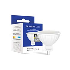 Лампа світлодіодна Global LED 1-GBL-113 MR16 5W 3000K 220V GU5.3 - фото