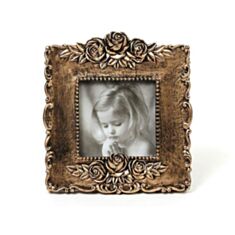 Фоторамка з трояндами квадратна зістарена бронзова BonaDi 489-F120 16*15 см - фото