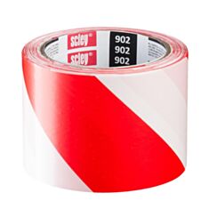 Стрічка сигнально-огороджувальна Scley 0370-020008 75 мм*100 м - фото