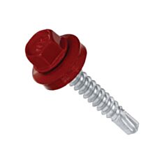 Саморез кровельный Wkret-Met RAL3011 с прокладкой 4,8*19 мм 250 шт красный - фото