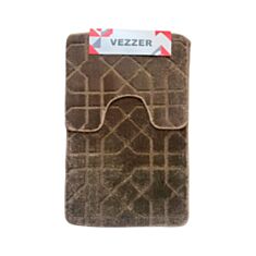 Набор ковриков для ванной и туалета Vezzer VZ0197B бежевый - фото