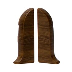 Комплект заглушек для плинтуса Salag SG56 NGTK10 10 орех - фото