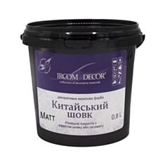 Краска декоративная Ircom Decor Китайский шелк silver матовая 0,8 л - фото