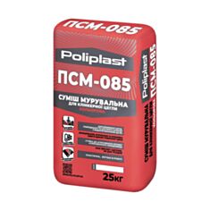 Суміш для кладки клінкерної цегли Поліласт ПСМ-085 25 кг коричневий - фото