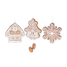 Ялинкова прикраса Пряники BonaDi 838-222 11 см 3 дизайни - фото