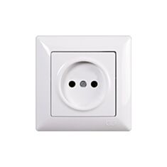 Розетка без заземлення Gunsan Visage VS 28 11 113 біла - фото