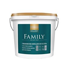 Интерьерная краска акрилатная Kolorit Family А белая 2,7 л - фото