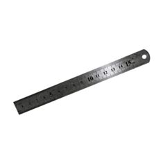 Лінійка FAVORIT з нержавіючої сталі 15-604 150 мм*18 мм - фото