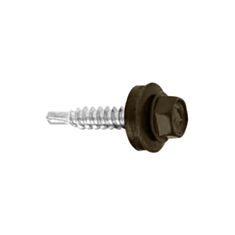 Саморіз покрівельний Wkret-Met RAL8019 4,8*35 мм 250 шт коричневий - фото