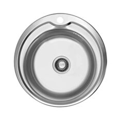 Кухонна мийка Kroner KRP-Satin 510 0,6 мм 180 мм 51 см сатин - фото