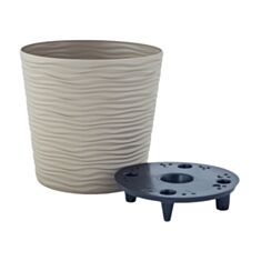 Горщик Алеана Ф’южн низький 20*18 см капучино - фото