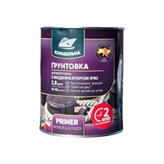 Ґрунтовка антикорозійна Корабельна ПФ-010М чорна мат 2,8 кг - фото