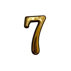 Номерок дверний №7 FZB 01-22-002 BN\GP - фото