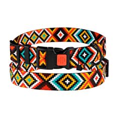 Нашийник для собак Barksi Urban Гуцульський 51/1375/Т М 30-40 см помаранчевий - фото