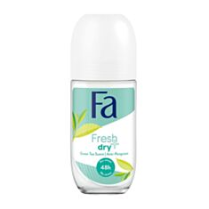 Дезодорант роликовий жіночий Fa Fresh&Dry аромат зеленого чаю 50 мл - фото