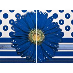 Панно Атем Vitel Gerbera Big BL 55*40 синий - фото