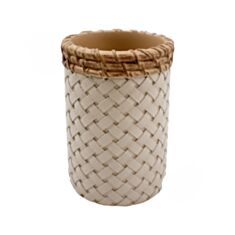 Стакан для зубных щеток Trento Raphia беж - фото