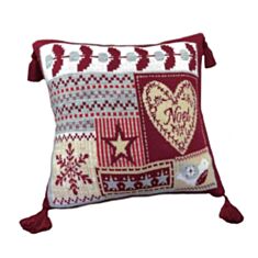 Наволочка вязаная Прованс Подарки 45*45 см - фото