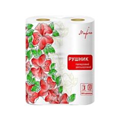 Рушник паперовий Марго 130 відривів 2 шт - фото