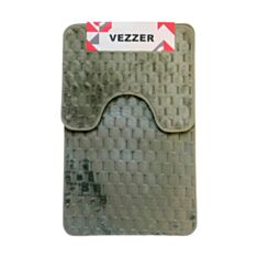 Набор ковриков для ванной и туалета Vezzer VZ0198Green зеленый - фото