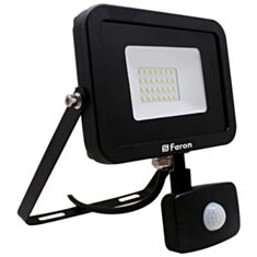 Прожектор Feron LED LL-803 30W 6400K 230V черный с датчиком - фото