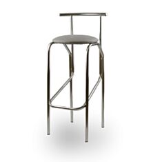 Стілець барний металевий Jola chrome V-28 сірий - фото