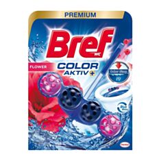 Туалетный блок Bref Color Aktiv Цветочная свежесть 50 г - фото