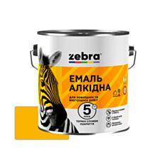 Емаль алкідна Зебра ПФ-116 яскраво-жовта 0,25 кг - фото