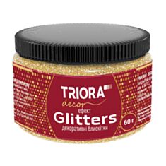 Декоративні блискітки Triora 161 золото 60 г - фото