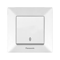 Вимикач одноклавішний прохідний Panasonic Arkedia Slim білий - фото