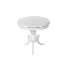 Столик журнальний дерев'яний Moon білий - фото