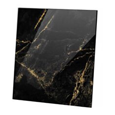 Лицевая панель вентилятора AirRoxy Marble Black Gold Glass 01-186 - фото