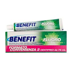 Зубная паста Benefit Fluoro с фтором 2*75 мл - фото