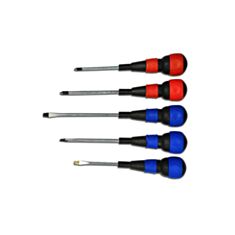 Набір викруток з прогумованою ручкою Technics 47-510 (5 шт) - фото