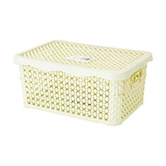 Коробка з кришкою Follow Me Pearl 2131 13 №3 10 л бежева - фото