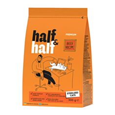 Корм для котів Half&Half з яловичиною 300 г - фото