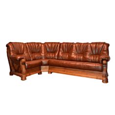 Диван угловой 5030 коричневый - фото