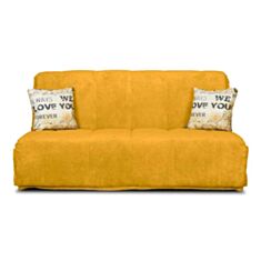 Диван Мальта зі спинкою жовтий - фото