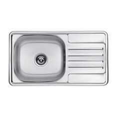 Кухонная мойка Kroner KRP-Satin 7642 0,8 мм 180 мм сатин - фото