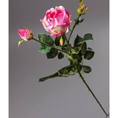 Штучна квітка Троянда 031F рожева 78см - фото