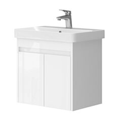 Тумба Ювента Florida Fl-55 с умывальником Luxury 55 см белая - фото